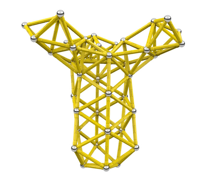 Магнитный конструктор Geomag Masterbox Yellow (192 детали) (606)