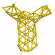 Магнитный конструктор Geomag Masterbox Yellow (192 детали) (606)