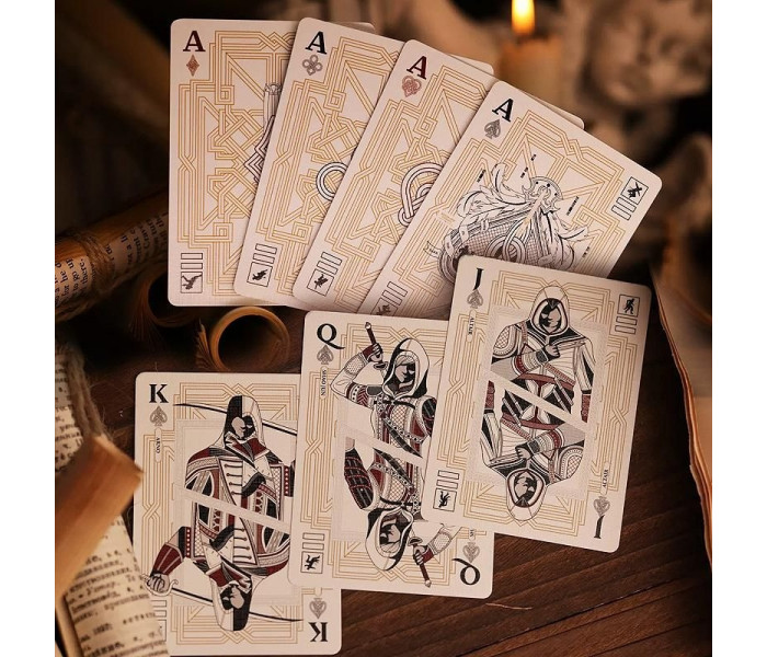 Игральные карты Assassin's Creed Legacy: White Hidden Blade Edition