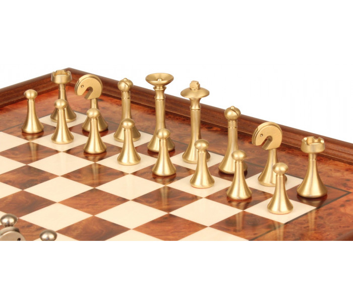 Элитный шахматный набор "Classic" 53 x 53 см металлических фигур и деревянная доска-столик. Italfama (15B+434R)