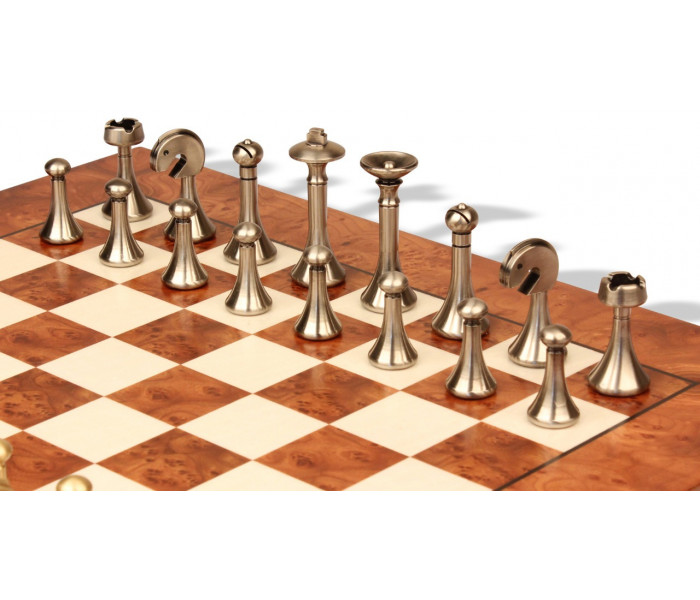 Элитный шахматный набор "Classic" 42 x 42 см металлической фигурой и деревянной доской. Italfama (15B+721RL)