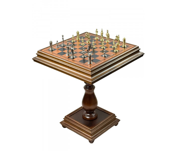 Элитный шахматный стол "Camelot Medium" 55x55 см. Italfama (50M+TAV217+312)