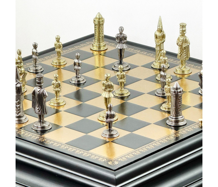 Элитный шахматный стол "Camelot Medio" 55x55 см Italfama (50M+TAV217N+313)