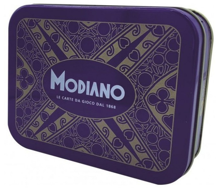 Подвійна колода гральних карт Ramino Club Tin Pack. Modiano (307663)