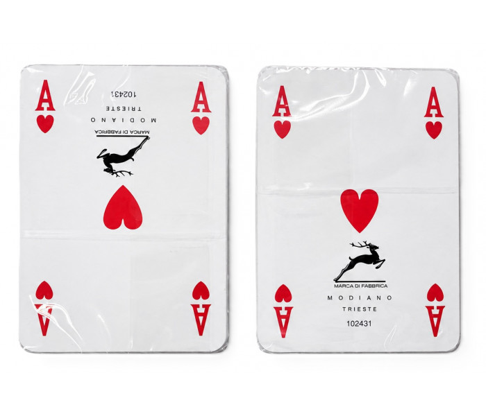Подвійна колода гральних карт Ramino Club Tin Pack. Modiano (307663)
