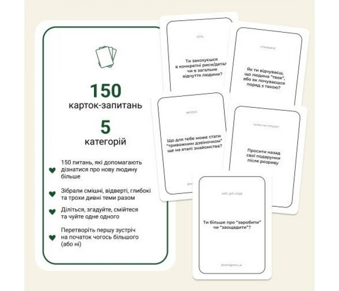 Настільна гра Між нами: Познайомимось. Memo games