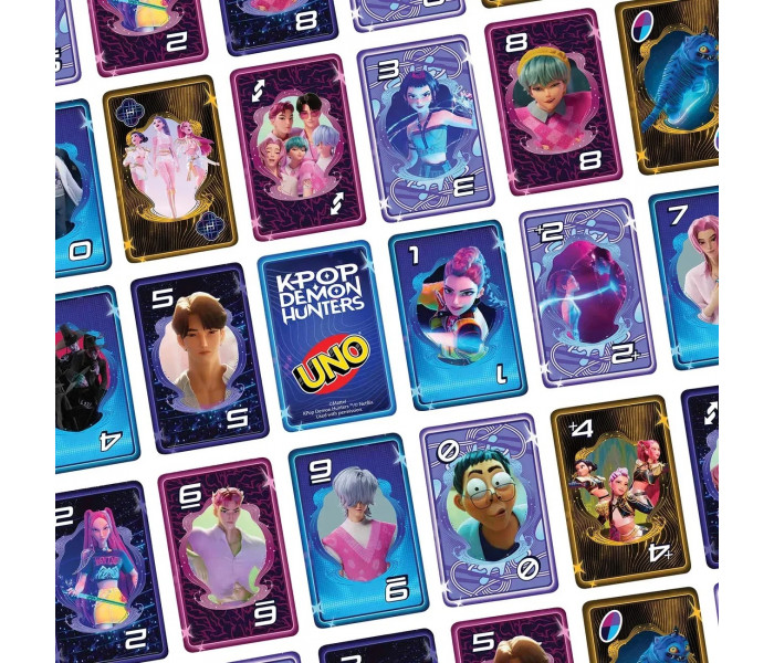 Настольная игра Уно KPop Demon Hunters (UNO KPop Demon Hunters). Mattel (JRV01)