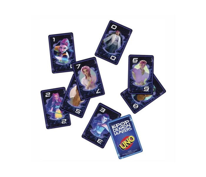Настольная игра Уно KPop Demon Hunters (UNO KPop Demon Hunters). Mattel (JRV01)