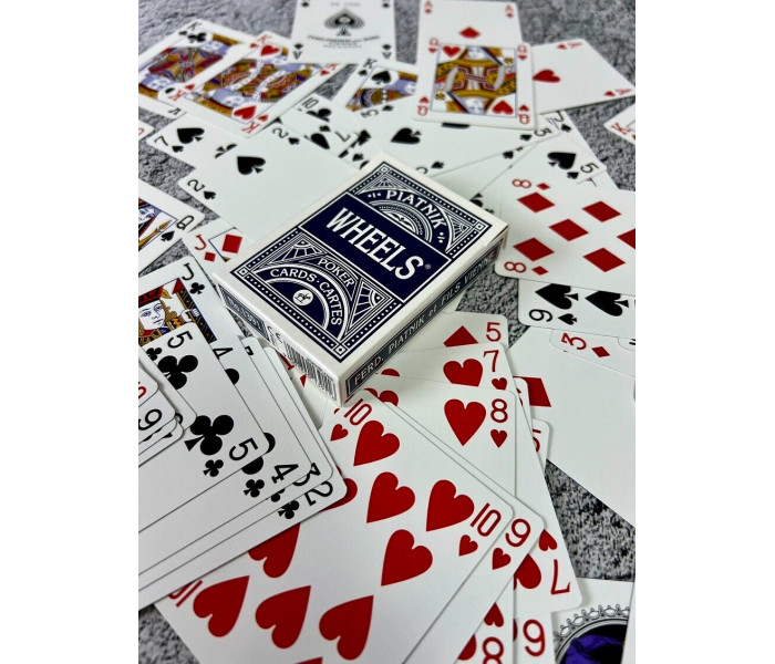 Игральные карты Wheels Poker BLUE 55 карт. Piatnik (1391)