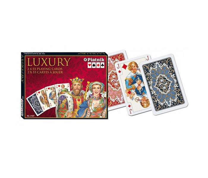 Игральные карты Luxury, 2 колоды по 55 карт. Piatnik (2167)