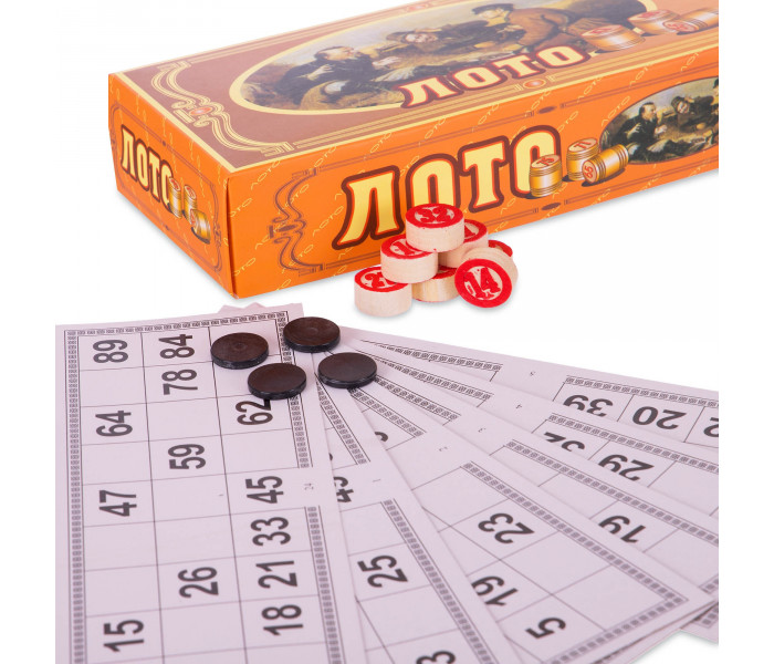 Настольная игра Лото в картонной коробке (W9070)