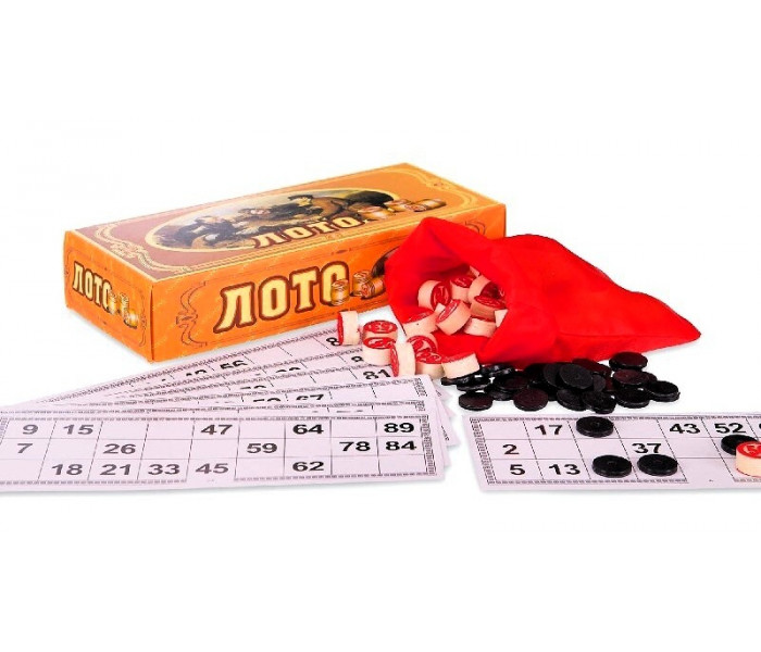 Настольная игра Лото в картонной коробке (W9070)