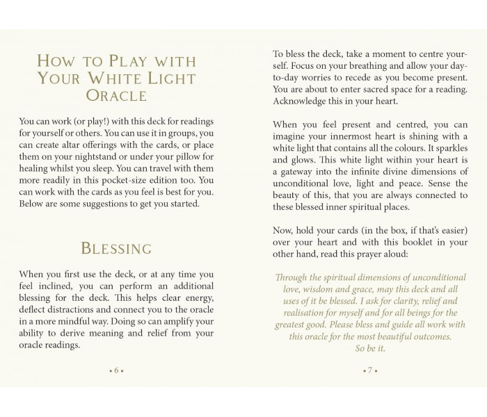 Оракул Белого Света: карманное издание "Сияние" - White Light Oracle: Luminosity Pocket Edition. Blue Angel 