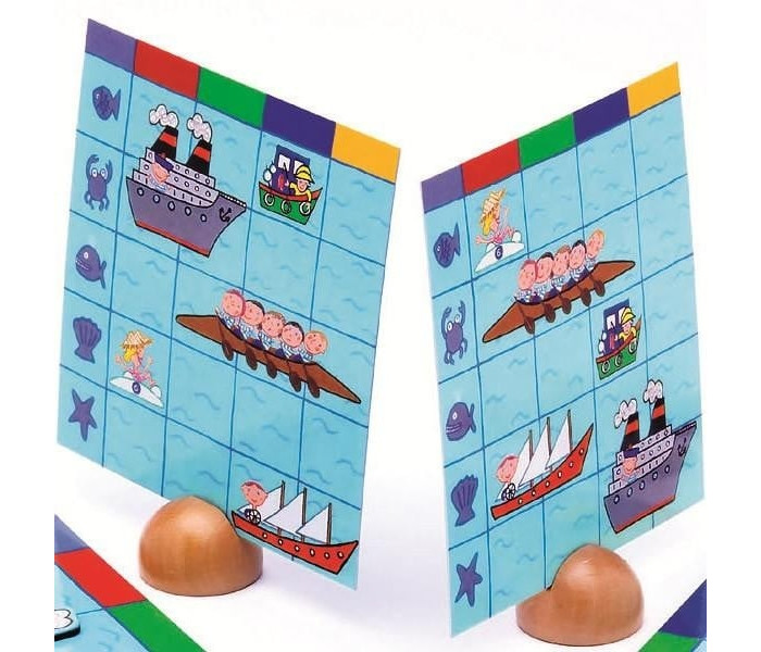 Настольная игра Морской бой (дерево) (Naviplouf). Djeco (DJ05270)