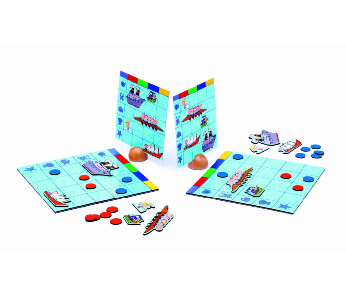 Настольная игра Морской бой (дерево) (Naviplouf). Djeco (DJ05270)