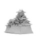 Металева збірна 3D-модель Замок Осака (Osaka Castle), Premium Series, Metal Earth (ICX109)