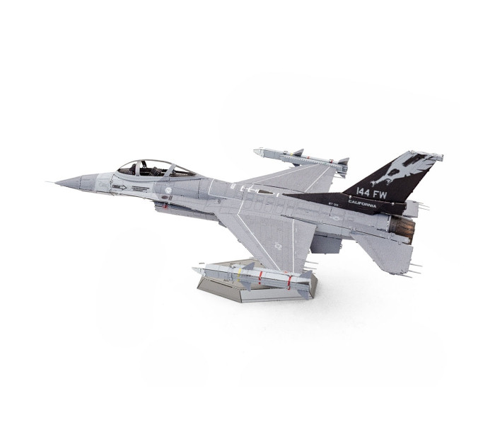 Металлическая сборная 3D-модель истребитель F-16 Fighting Falcon ВВС США (F-16 Fighting Falcon United States Air Force), Metal Earth (ME1046)