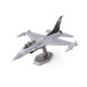 Металлическая сборная 3D-модель истребитель F-16 Fighting Falcon ВВС США (F-16 Fighting Falcon United States Air Force), Metal Earth (ME1046)