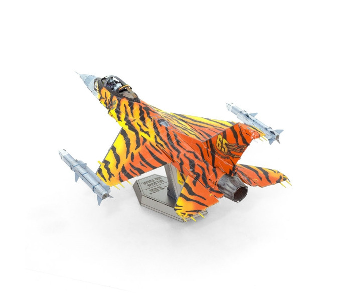 Металлическая сборная 3D-модель истребитель F-16 Fighting Falcon ВВС Бельгии (F-16 Fighting Falcon Belgian Air Force), Metal Earth (ME1046B)