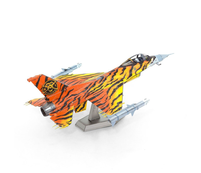 Металлическая сборная 3D-модель истребитель F-16 Fighting Falcon ВВС Бельгии (F-16 Fighting Falcon Belgian Air Force), Metal Earth (ME1046B)
