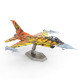 Металлическая сборная 3D-модель истребитель F-16 Fighting Falcon ВВС Бельгии (F-16 Fighting Falcon Belgian Air Force), Metal Earth (ME1046B)