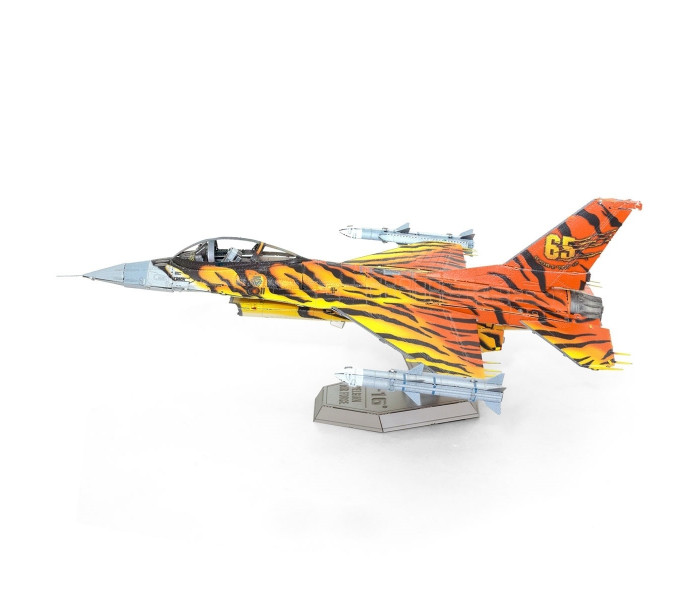 Металлическая сборная 3D-модель истребитель F-16 Fighting Falcon ВВС Бельгии (F-16 Fighting Falcon Belgian Air Force), Metal Earth (ME1046B)