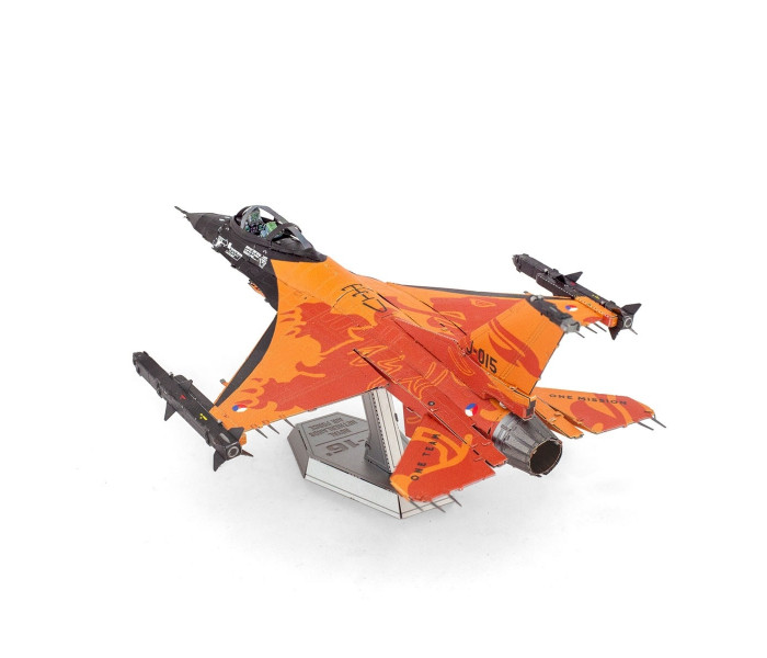 Металлическая сборная 3D-модель истребитель F-16 Fighting Falcon Королевских ВВС Нидерландов (F-16 Fighting Falcon Royal Netherlands Air Force), Metal Earth (ME1046N)