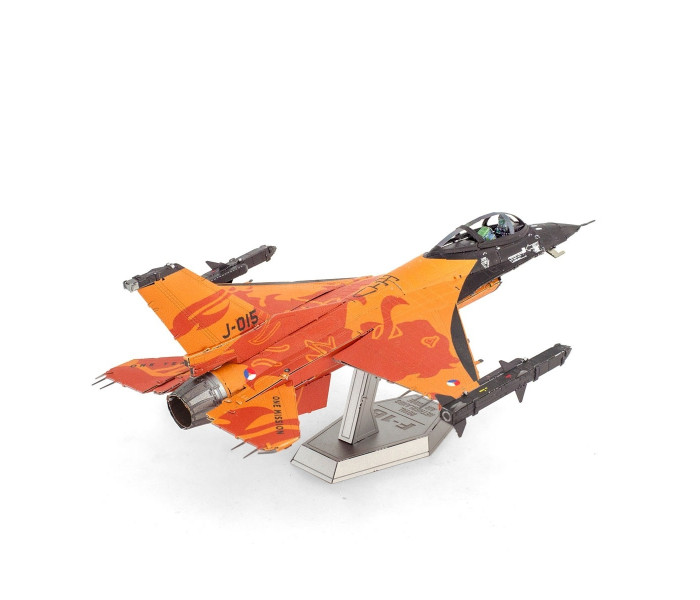 Металлическая сборная 3D-модель истребитель F-16 Fighting Falcon Королевских ВВС Нидерландов (F-16 Fighting Falcon Royal Netherlands Air Force), Metal Earth (ME1046N)