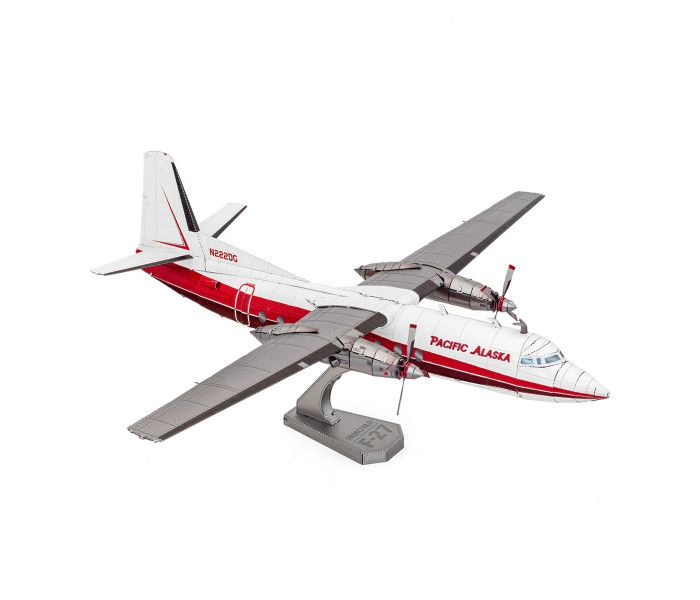 Металлическая сборная 3D-модель пассажирский самолёт Фэрчайлд F-27 (Fairchild F-27), Metal Earth (ME1049)