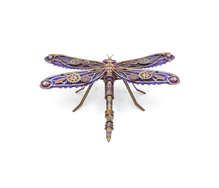 Металлическая сборная 3D-модель стрекоза в стиле стимпанк (Steampunk Dragonfly), Metal Earth (ME1054)