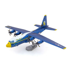Металлическая сборная 3D-модель Самолёт поддержки Blue Angels C-130 Hercules (Blue Angels C-130 Hercules), Metal Earth (PS2027)
