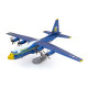 Металлическая сборная 3D-модель Самолёт поддержки Blue Angels C-130 Hercules (Blue Angels C-130 Hercules), Metal Earth (PS2027)
