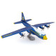 Металлическая сборная 3D-модель Самолёт поддержки Blue Angels C-130 Hercules (Blue Angels C-130 Hercules), Metal Earth (PS2027)