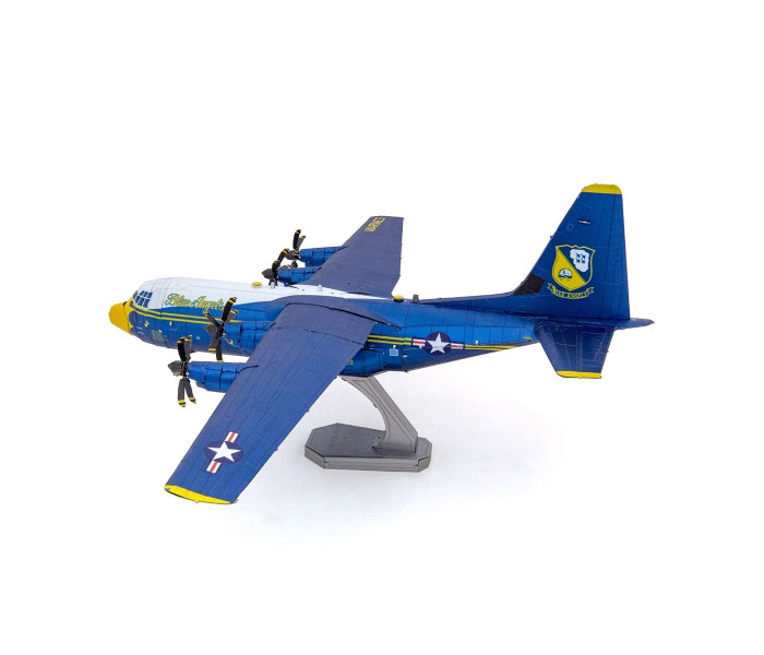 Металлическая сборная 3D-модель Самолёт поддержки Blue Angels C-130 Hercules (Blue Angels C-130 Hercules), Metal Earth (PS2027)