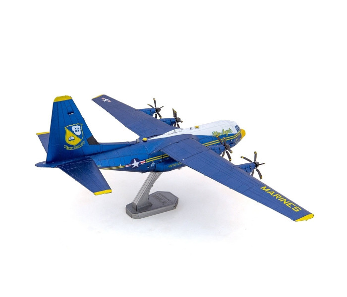 Металлическая сборная 3D-модель Самолёт поддержки Blue Angels C-130 Hercules (Blue Angels C-130 Hercules), Metal Earth (PS2027)
