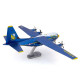 Металлическая сборная 3D-модель Самолёт поддержки Blue Angels C-130 Hercules (Blue Angels C-130 Hercules), Metal Earth (PS2027)