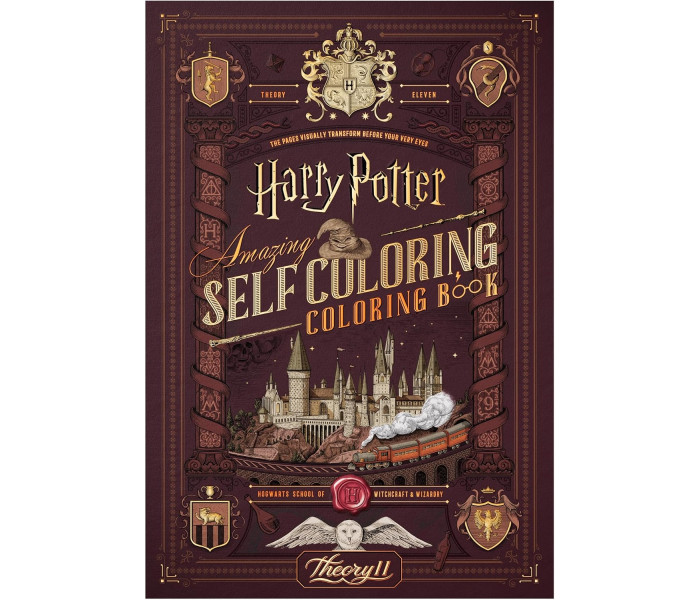 Книга-раскраска Harry Potter Self-Coloring. Theory11