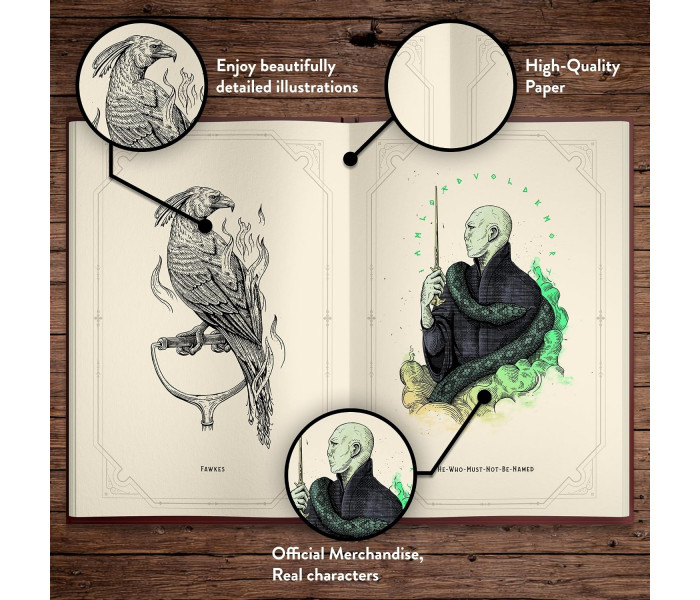 Книга-раскраска Harry Potter Self-Coloring. Theory11