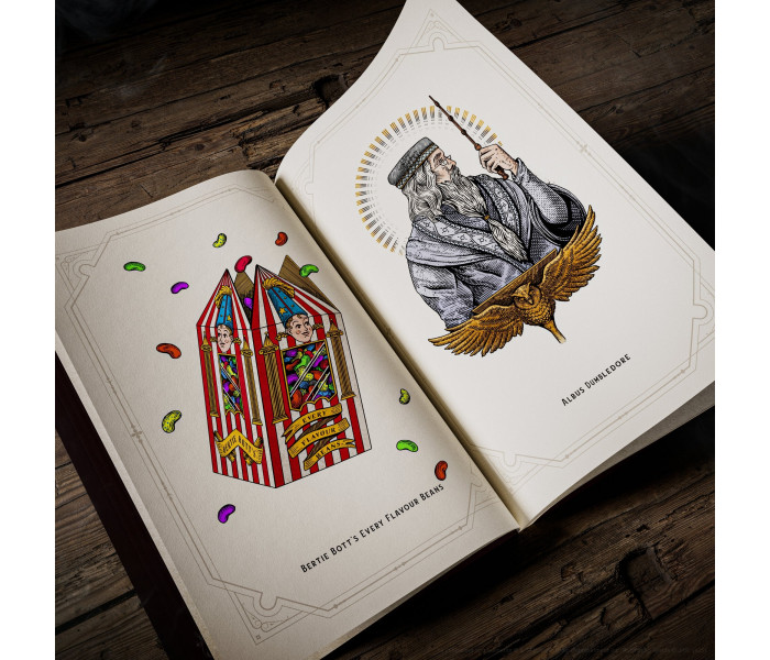 Книга-раскраска Harry Potter Self-Coloring. Theory11