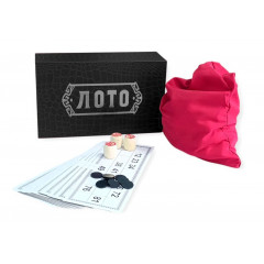 Настольная игра лото в черной картонной коробке (11027) 