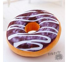Фото 3D подушка Пончик шоколадний