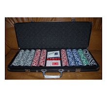 Фото Набір для покеру на 500 фішок C-2 (дрібний шрифт, номінал 1-100). 11,5g-chips