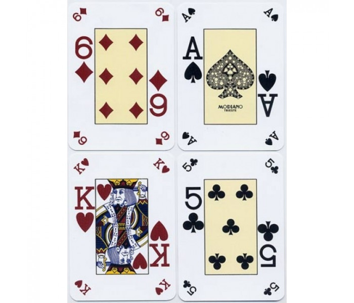 Пластиковые карты Modiano Poker Index, light blue