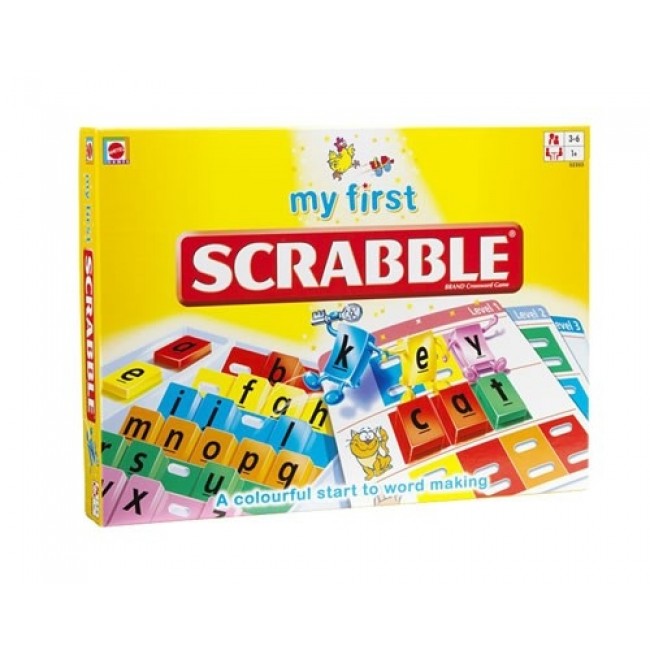 Фото Настольная игра Scrabble Junior (Скрабл для детей, англ.яз). Mattel (Y9667)