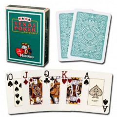 Пластиковые карты Modiano Texas Poker, dark green