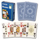 Пластиковые карты для покера Modiano Cristallo 4 Jumbo Index Blue