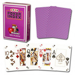 Игральные карты для покера Modiano Poker Index Purple