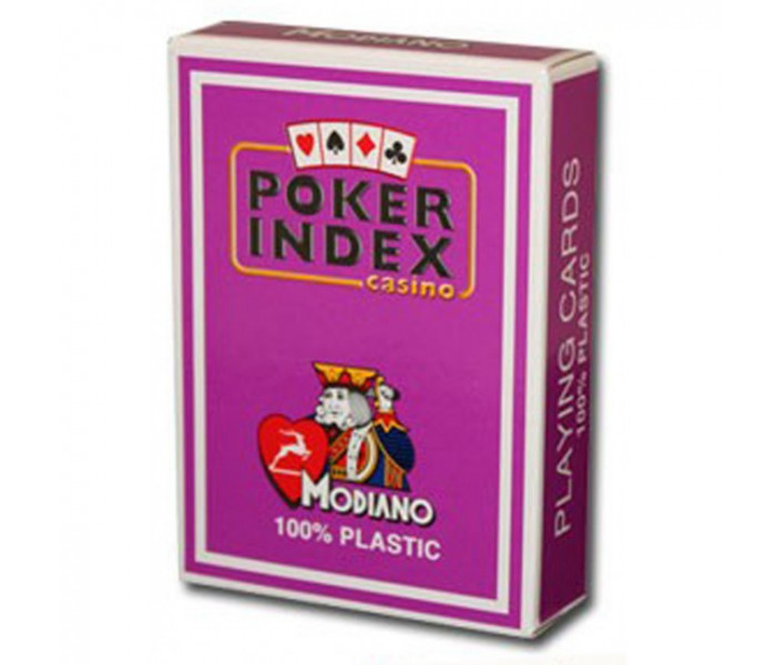 Игральные карты для покера Modiano Poker Index Purple