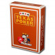 Игральные карты для покера Modiano Texas Poker 2 PIP Jumbo Brown