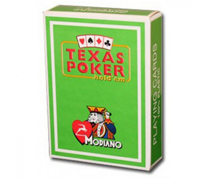 Профессиональные пластиковые карты Modiano Texas Poker, Light Green